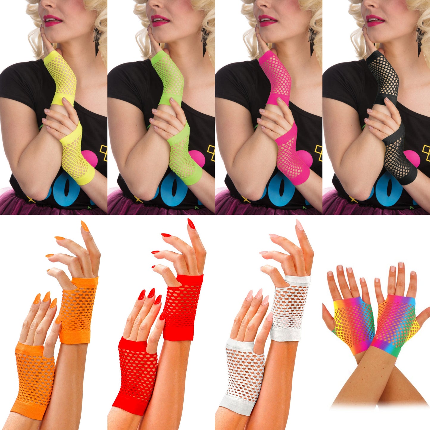 Fishnet Gloves Short