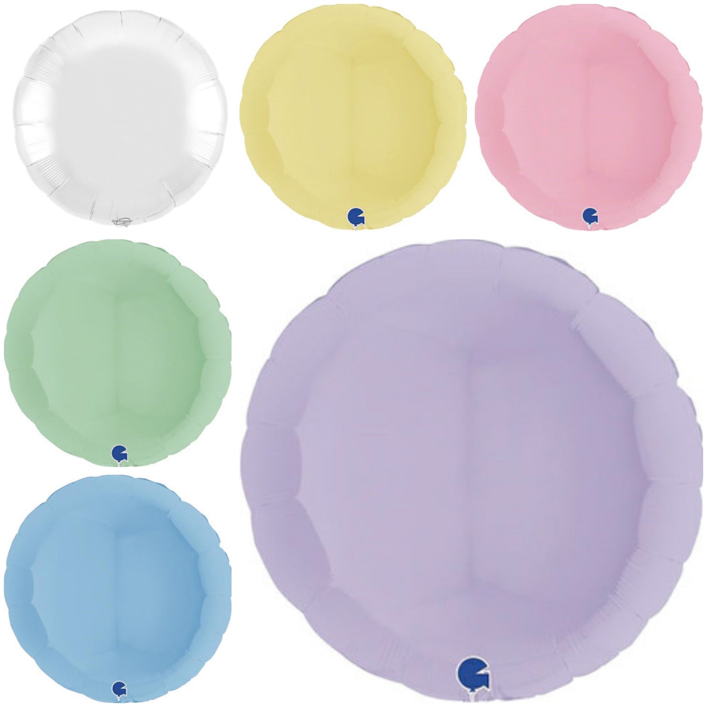 Plain Round Pastel Giant 36" Balloon
