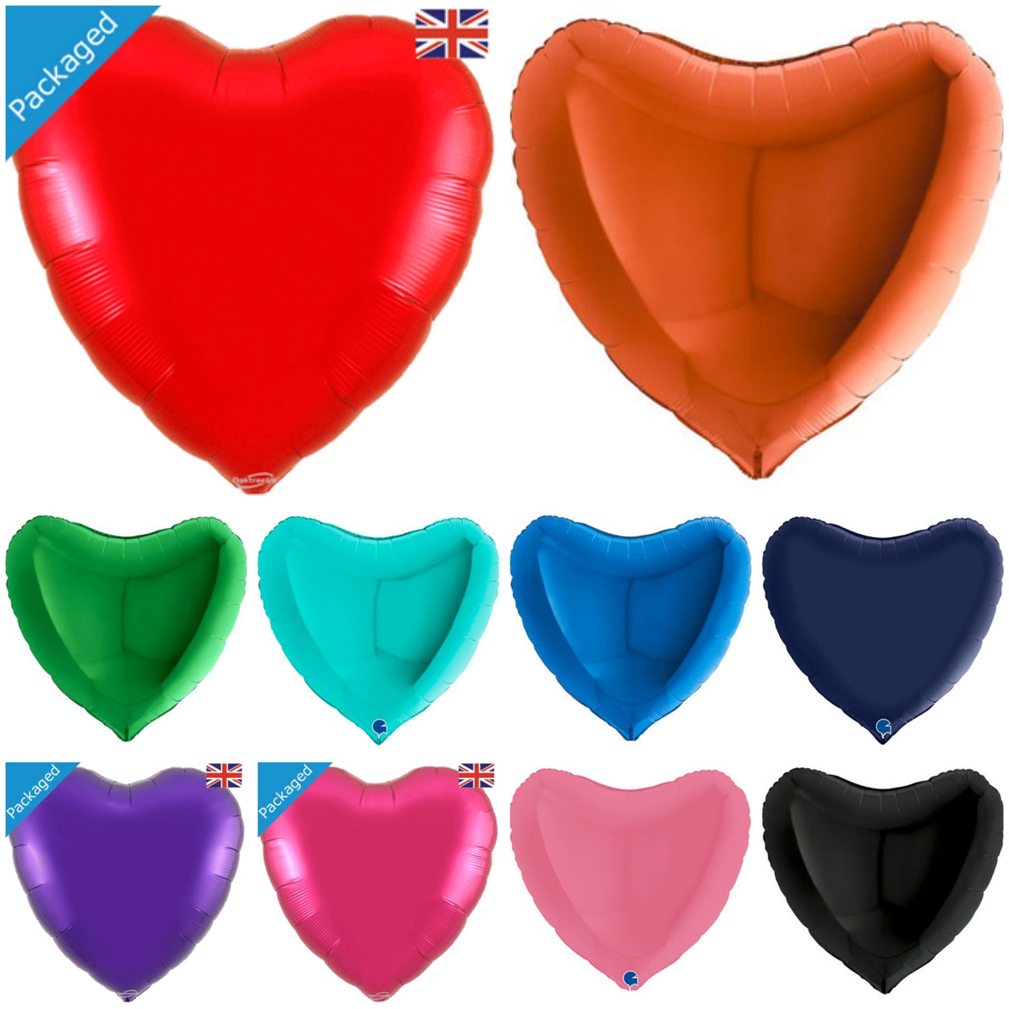 Plain Heart Giant 36" Balloon