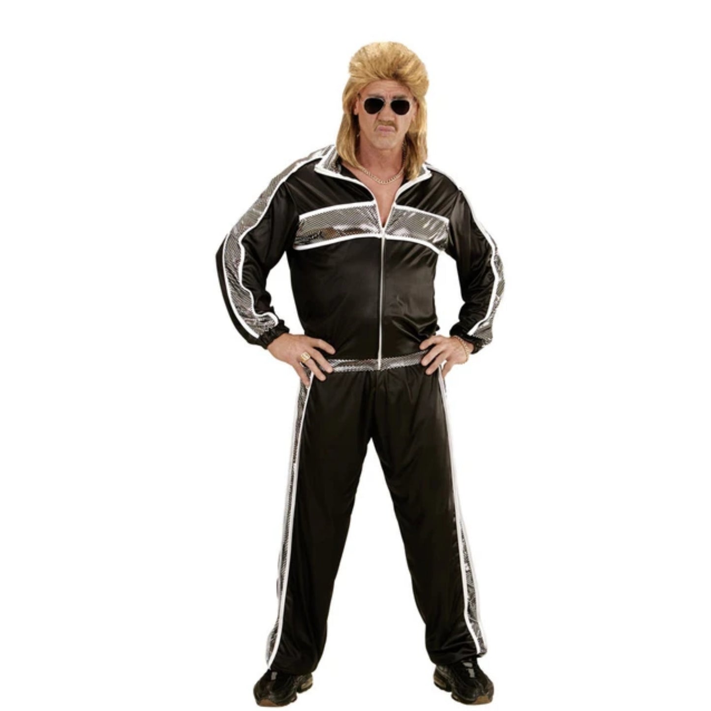 80's Tracksuit Black Costume