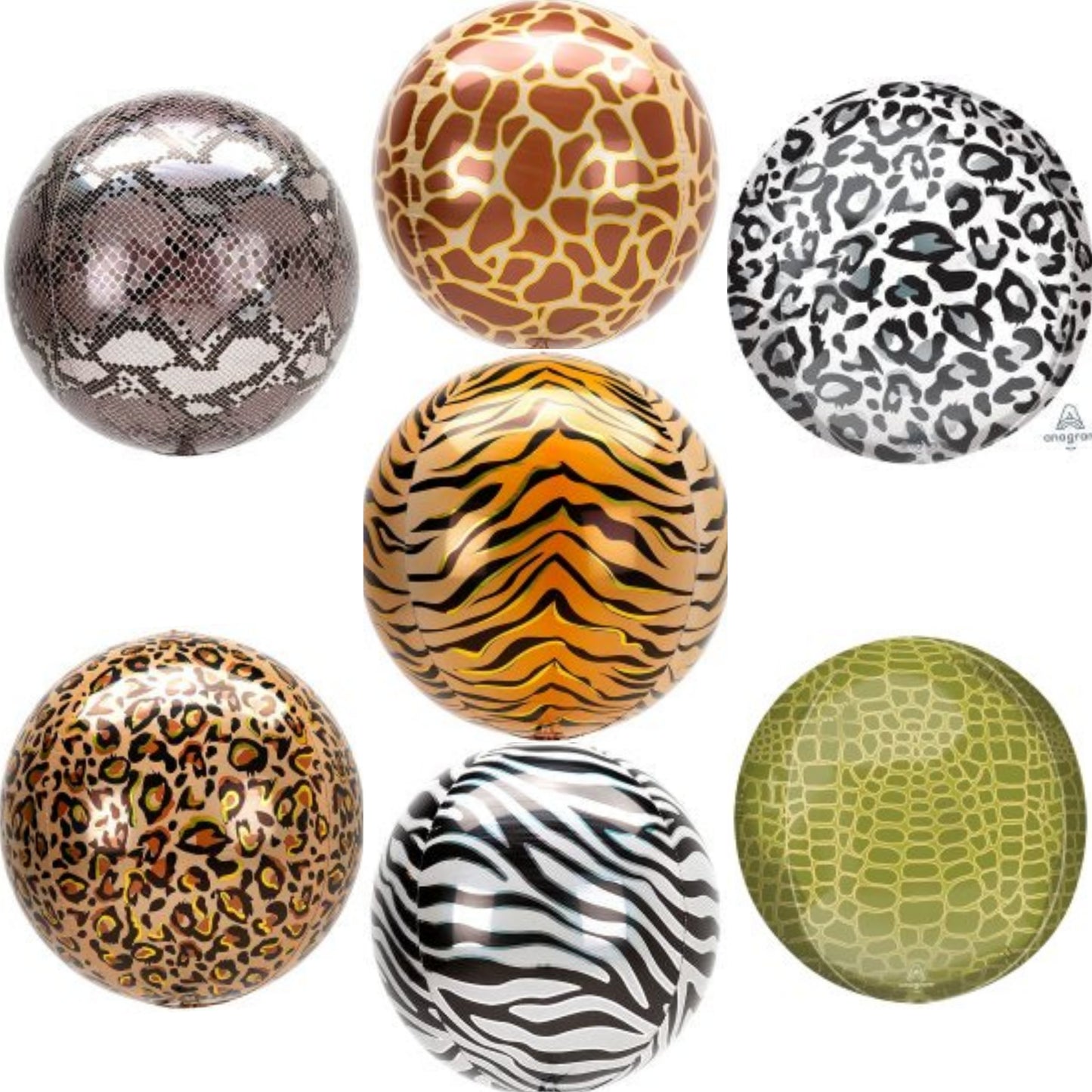 Animal Print Orbz Foil Balloon