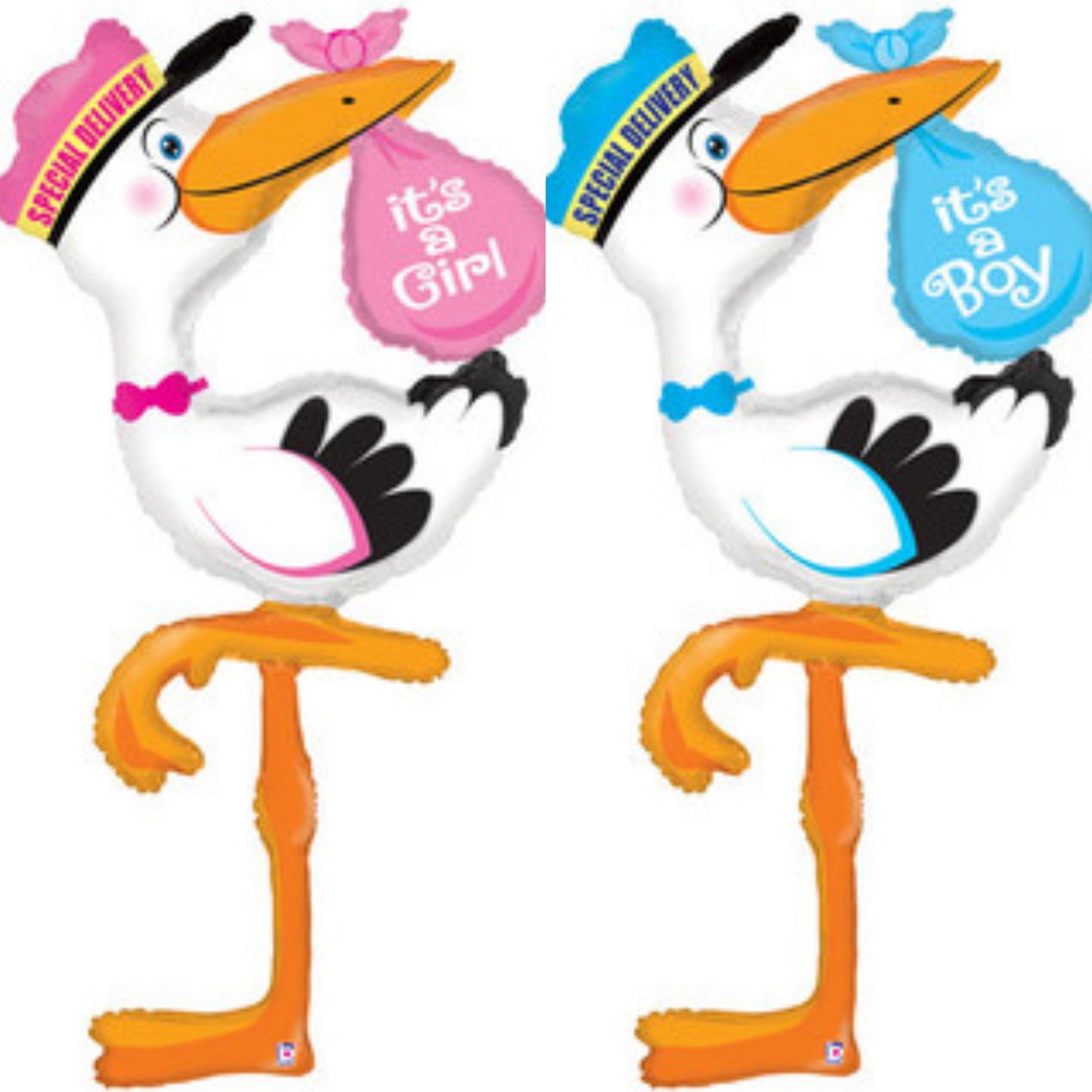 Baby Girl/ Boy Stalk Airwalker Foil Balloon