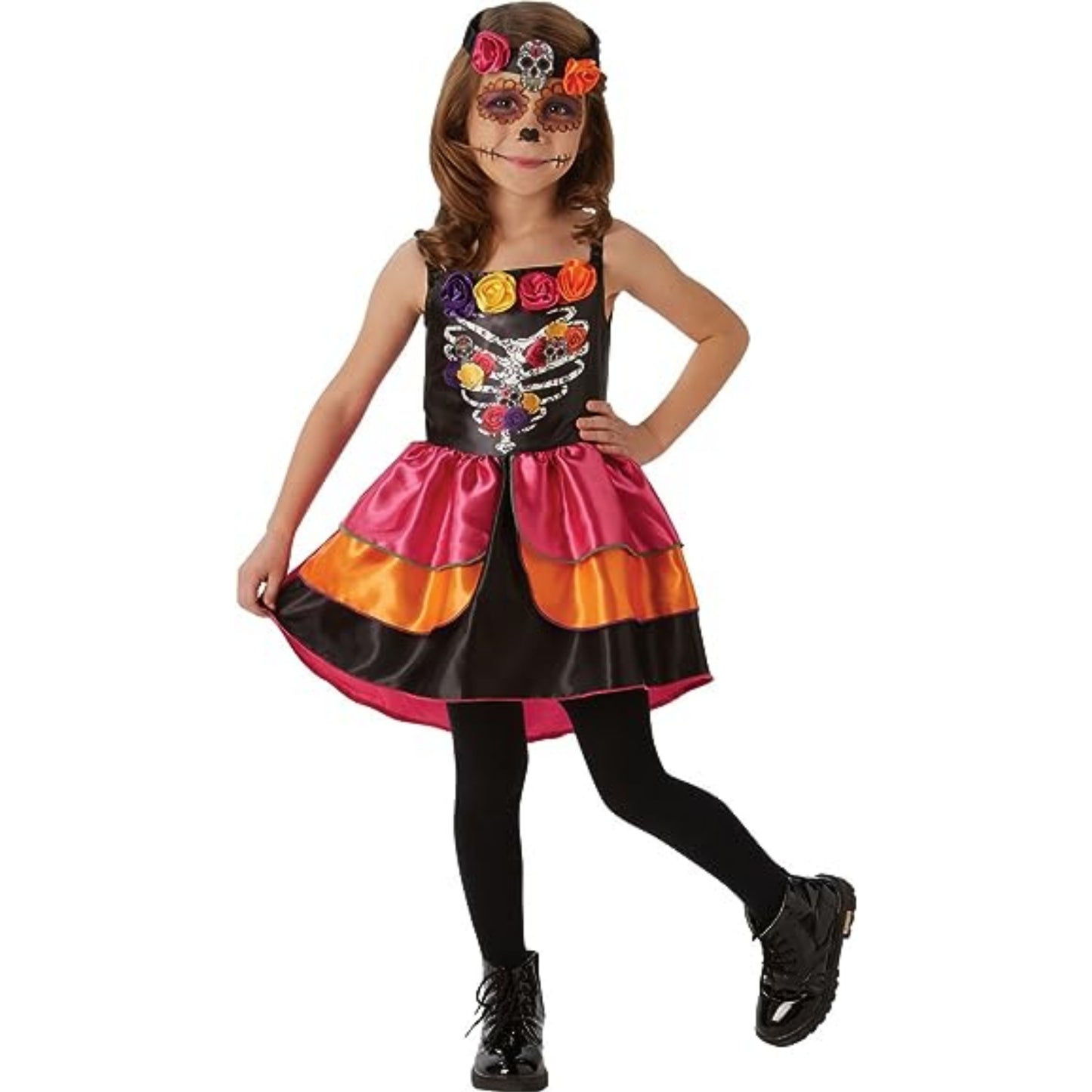 Day of the Dead Girl Child Costume