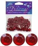 12mm Décor Diamante Diamonds Ruby Red