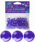 12mm Décor Diamante Diamonds Purple Lavender