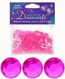 12mm Décor Diamante Diamonds Hot Pink