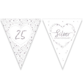 Happy 25th Anniversary Paper Bunting