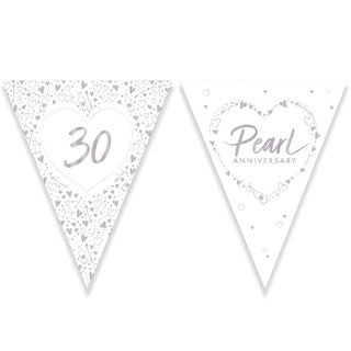 Happy 30th Anniversary Paper Bunting