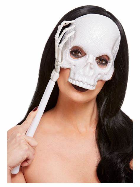 Skeleton Hand Held Mask