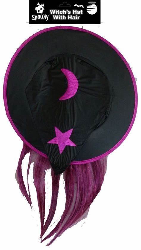 Witch Hat with Hair Child