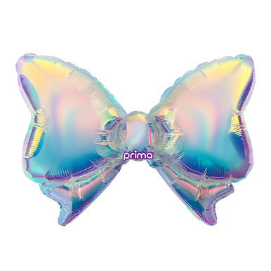 Iridescent Shimmer Bow Supershape Foil Balloon