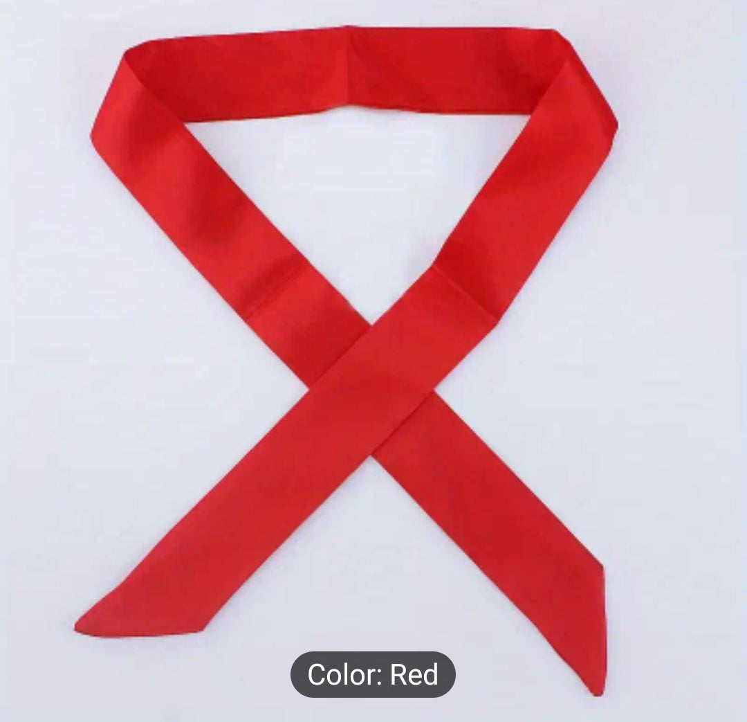 Snow White Satin Style Hair Ribbon