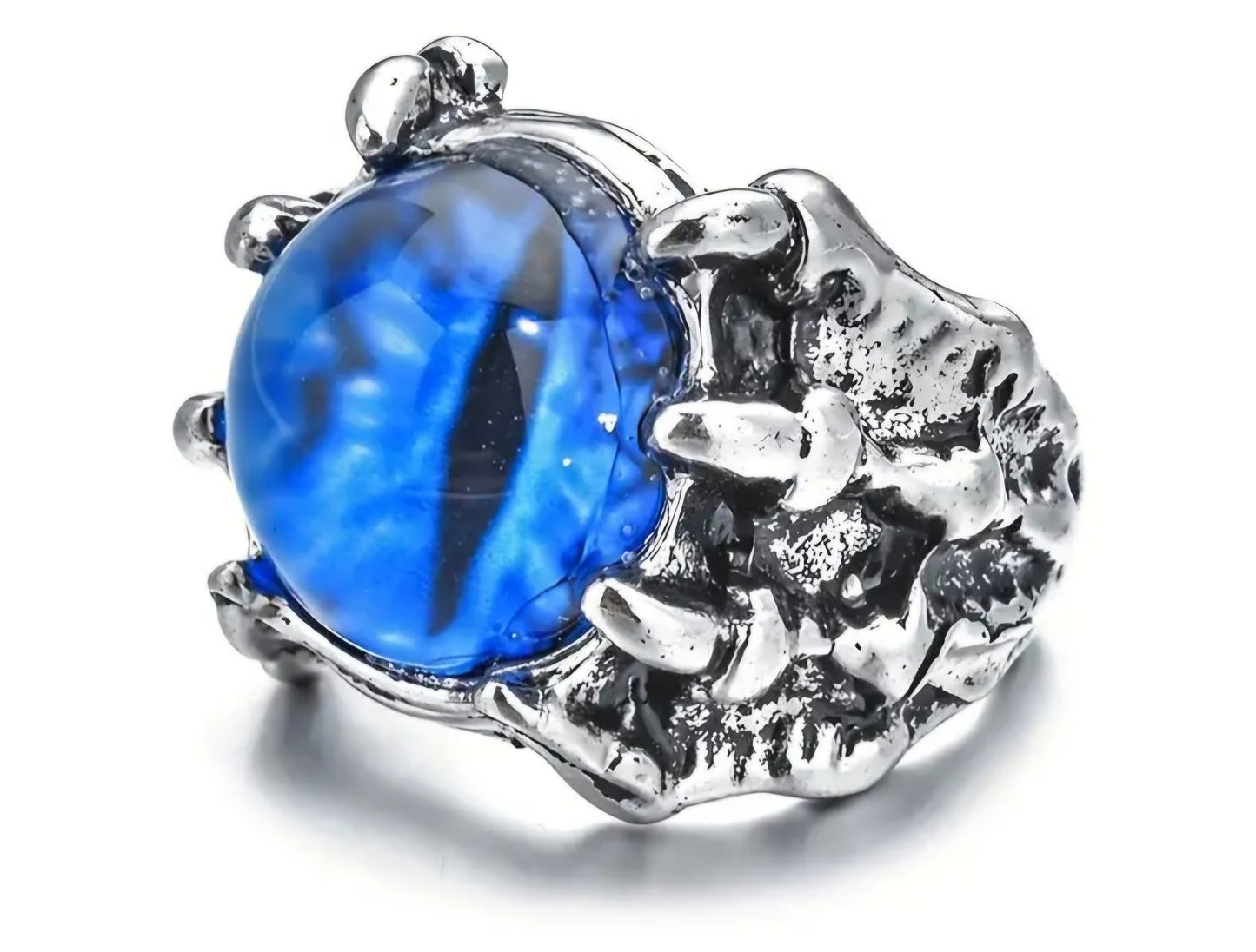 Solid Devil's Eye Ring Blue