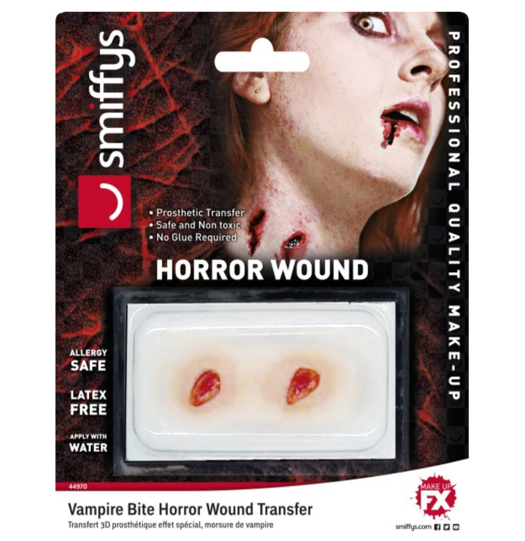Deluxe 3D Horror Temporary Transfer Wound Vampire Bite