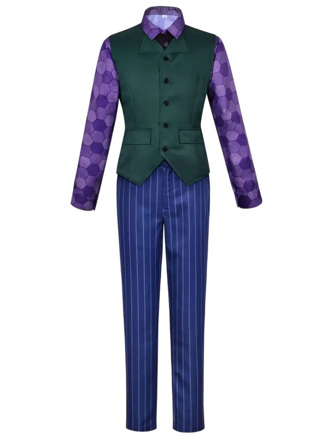 🌟New🌟 Dark Knight Joker Villain Super Deluxe Costume