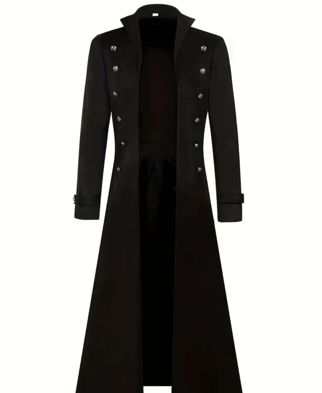 🌟New🌟 Deluxe Full Length Gothic/ Steampunk/ Pirate Jacket Black Costume