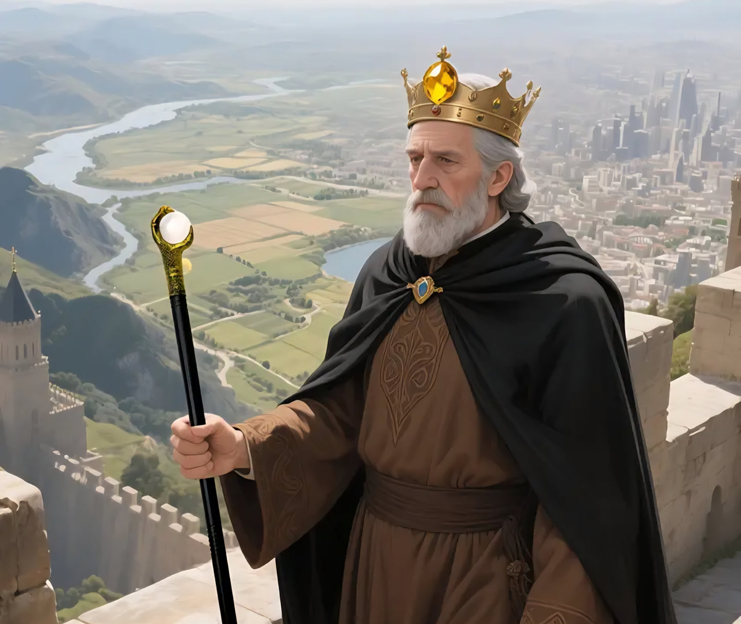 🌟New🌟 Dragon Orb Cane Gold Short