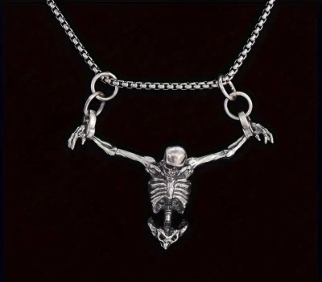 🌟New🌟 Hanging Skeleton Necklace