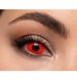 Mesmereyez Mini Sclera Red Contact Lenses- One Day Use