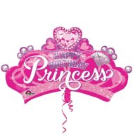 Happy Birthday Princess Supershape Foil Balloon