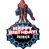 Personalised Spiderman Supershape Foil Balloon