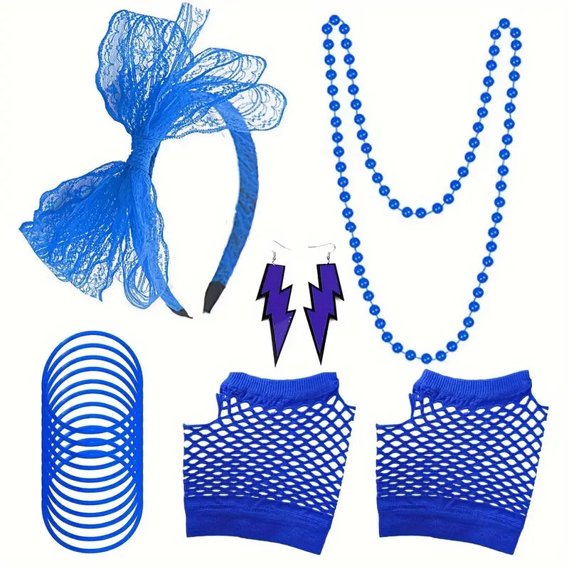 80's Retro Girl Instant Kit Royal Blue