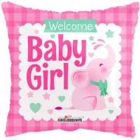 Baby Girl/ Boy Cute Elephant Pillow 18" Foil Balloon