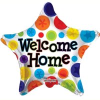 Welcome Home Star 18" Foil Balloon