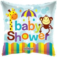 Baby Shower Animals Pillow 18" Foil Balloon