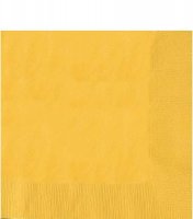 Sunshine Yellow Lunch Napkins - 20pkt