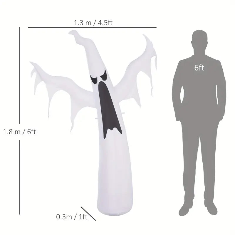 6ft Inflatable Ghost Decoration