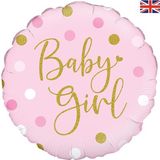 Baby Girl/ Boy Gold Dots 18" Foil Balloon