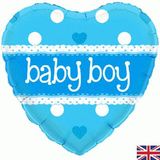 Baby Girl/ Boy Heart 18" Foil Balloon