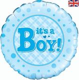 It's a Girl/ Boy Gingham 18" Foil Balloon