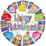 Happy Retirement Special Messages 18" Foil Balloon