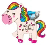 Birthday Unicorn Supershape Foil Balloon