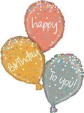 Happy Birthday Mutli Balloons Supershape Foil Balloon