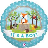 It's a Girl/ Boy Woodland 18" Foil Balloon