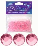 6mm Décor Diamante Diamonds Pale Pink