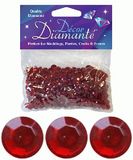 6mm Décor Diamante Diamonds Ruby Red