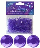 6mm Décor Diamante Diamonds Purple Lavender