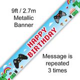 Happy Birthday Pixel Gamer Banner