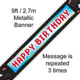 Happy Birthday Game Controller Banner