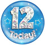 12 Today Holographic Blue Badge Jumbo