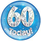 60 Today Holographic Blue Badge Jumbo