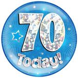 70 Today Holographic Blue Badge Jumbo