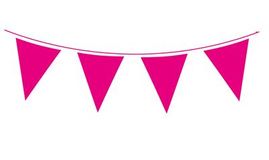 Plain Hot Pink Waterproof Bunting