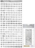 Heart Shimmer Foil Door Curtain