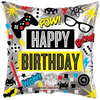 Birthday Gamer Pillow 18" Foil Balloon