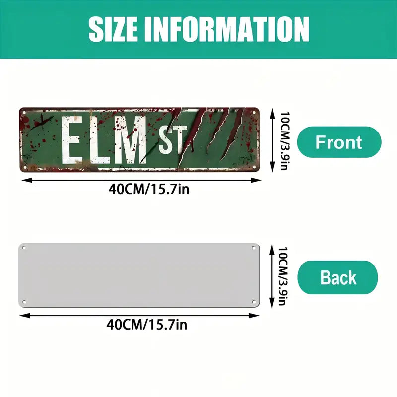 Nightmare On Elm Street Metal Sign